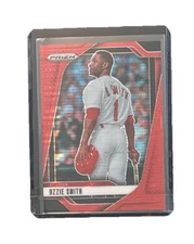 OZZIE SMITH 2025 PANINI PRIZM BASEBALL RED PULSAR #/399 ST. LOUIS CARDINALS