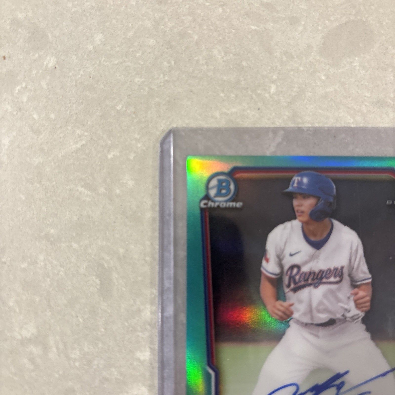 Seong Jun Kim 2026 Bowman Chrome 1st Teal Refractor RC Auto 1/125 view 6