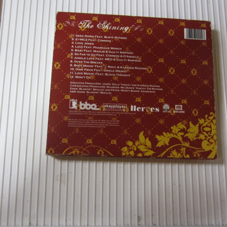 J. Dilla The Shining Album (CD, 2006 BBE Records) Rap & Hip-Hop Madlib Karriem — 第 2/2 张图片