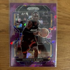 2021-22 Panini Prizm Kendrick Nunn Purple Ice #/149 SN #216 Card