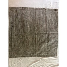 Grey White Marled Cotton Square Pillow Sham 29x29 Envelope Closure Textured