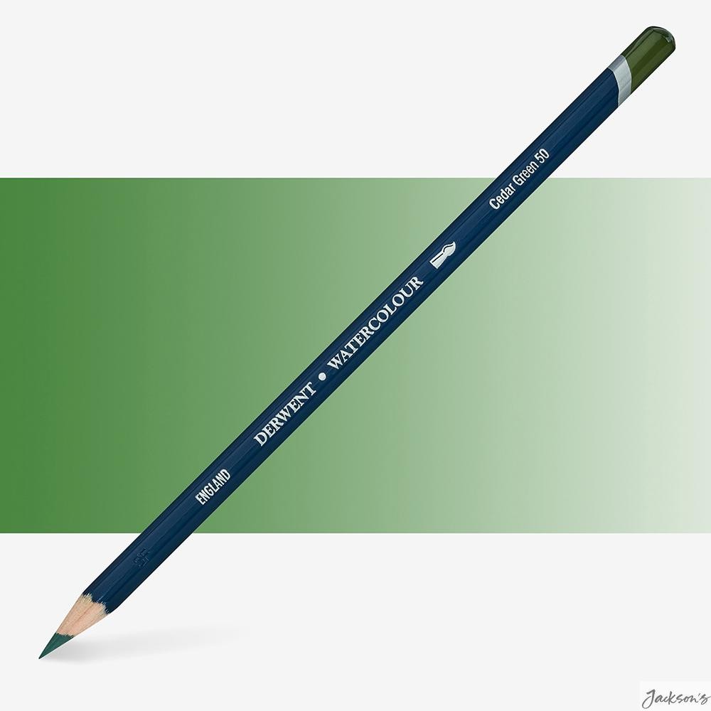 Derwent Watercolour Pencil Cedar Green Artists Colouring Drawing Sketching