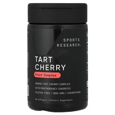 Sports Research Tart Cherry Concentrate 800 mg 60 Softgels Dairy-Free, Egg-Free,
