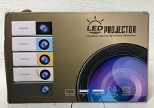 NEW Mini LED Projector Portable Home Theater 1080p Support USB HD White