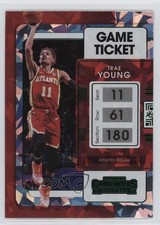2021-22 Panini Contenders Game Ticket Green Ice Trae Young #4 4pn