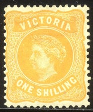 VICTORIA #189 Mint - 1901 1sh Yellow ($87)