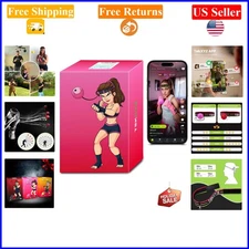 Reflex Boxing Ball with App & Community for Adults, Pink/Red