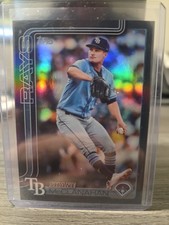 2025 Topps Series 2 Shane McClanahan #492 Black Holofoil /10