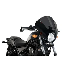 PUIG HALF FAIRING SCREEN DARK NIGHT FOR HONDA CMX500 REBEL 17-19 DARK SMOKE - CO