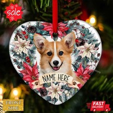Pembroke Welsh Corgi Ornament for Christmas Tree Decorations Personalized Dog...