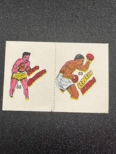 1985 Fight of the Century Stickers #52 HENRY ARMSTRONG & 53 ESTEBAN DE JESUS NM
