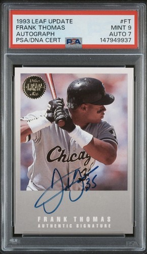 **PSA 9!** 1993 Leaf Update Frank Thomas #FT AU/3500 PSA 9/7 Gorgeous!