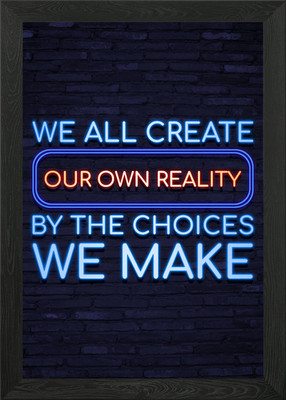 Quote Motivational Framed Wall Art Poster Canvas Print Picture