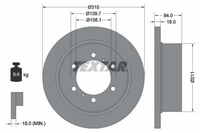 2X Bremsscheibe Hinterachse FüR Mitsubishi Delica / Space Gear Galloper Pajero