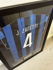 Javier Zanetti Signed Inter Milan Shirt Framed & Authenticated