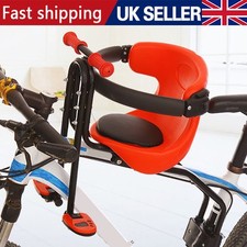 30kg Child Bike Seat kids Bicycle Front Mount Safe Seat w/ Handrail Pedal 66lbs