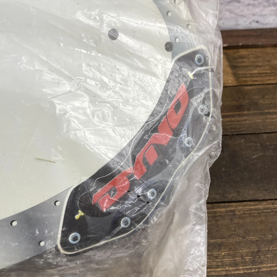 DYNO BMX Number Plate Oval Handlebar Race Plate White Plastic Old School NOS New - Изображение 2 из 4