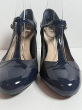Giani Bernini Memory Foam Blue Mary Jane Pumps Round Toe 10 M
