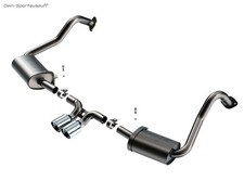 Borla S-TYPE Edelstahl Komplettanlage ab Kat Porsche Boxster 2.0l 718 2x102mm