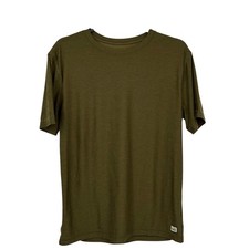 Vuori Strato Tech Tee Mens Small Green Lightweight Stretch Crew Neck V126