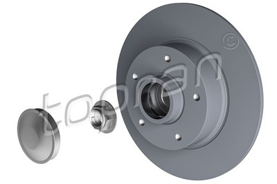 2x Bremsscheibe COATED TOPRAN 701 161 für DZ0 EZ0 RENAULT CC BZ0 MEGANE 3 TCe