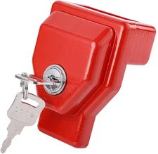 Red Universal Glad Hand Lock with Two Keys - Keyed Alike