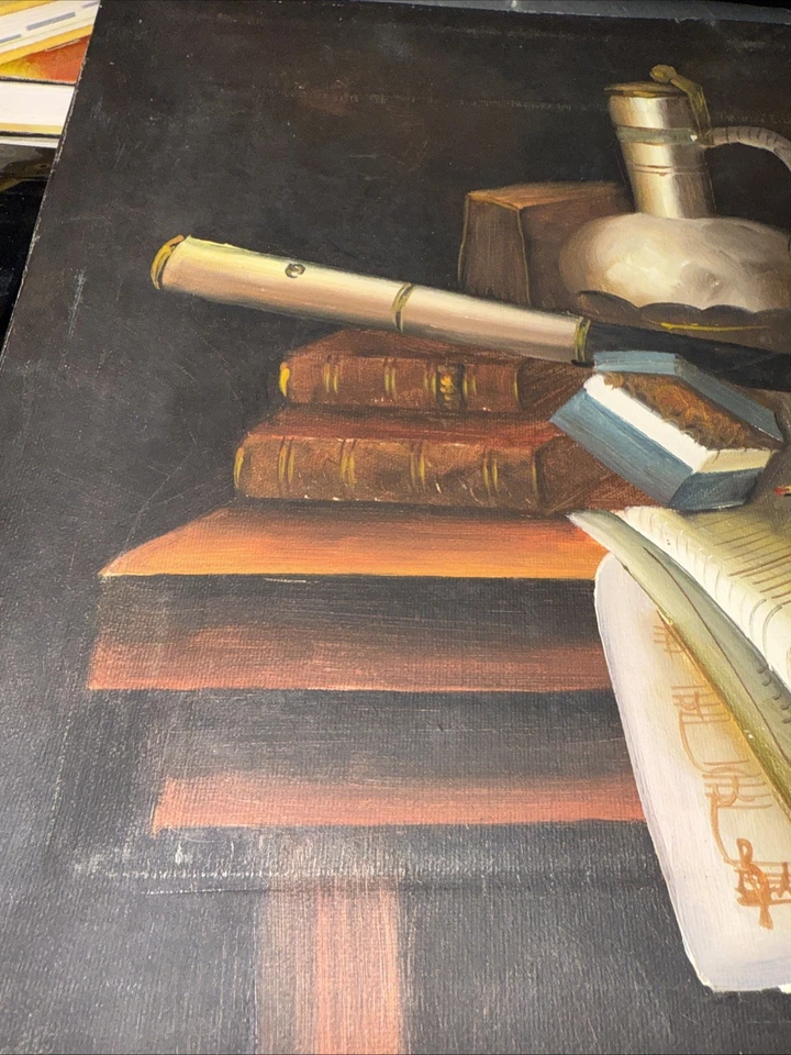 VELA DULCE ARTISTA DE California y vino libro antiguo género pintura al óleo vintage Foto 4 de 4