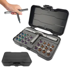 24 in 1 Magnetic Ratchet Screwdriver Set - Mini Precision Tool Kit for DIY, H...