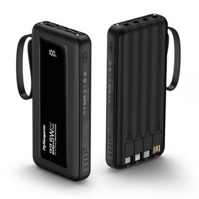 Portable Charger with Built in Cables, Slim 10000mAh Fast Charging 22.5W Powe...