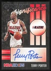 2020-21 HOOPS GREAT SIGNIFICANCE TERRY PORTER AUTO PORTLAND TRAIL BLAZERS