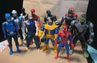 Lot of 11 9-12" Action Figures Spider-Man, Batman, Power Rangers, GI Joe, Hulk