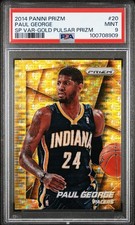 2014-15 Panini Prizm Gold Variation Paul George #20 Gold Pulsar #04/10 PSA 9 SSP