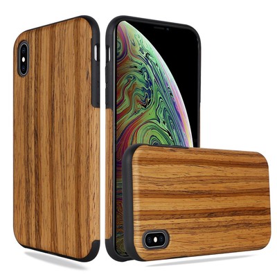 ''GSA Premium Wood Grain iPhone XS Max Case - Fruit Wood Style''