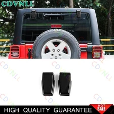 For Jeep Wrangler JK 08+ Bright Black Tailgate Rear Window Liftgate Hinge Cover