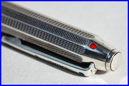 Ceria 4 Couleur Stylo à Bille En 925 Argent Avec Gravity Mécanique - Multi Color - Photo 4 sur 6