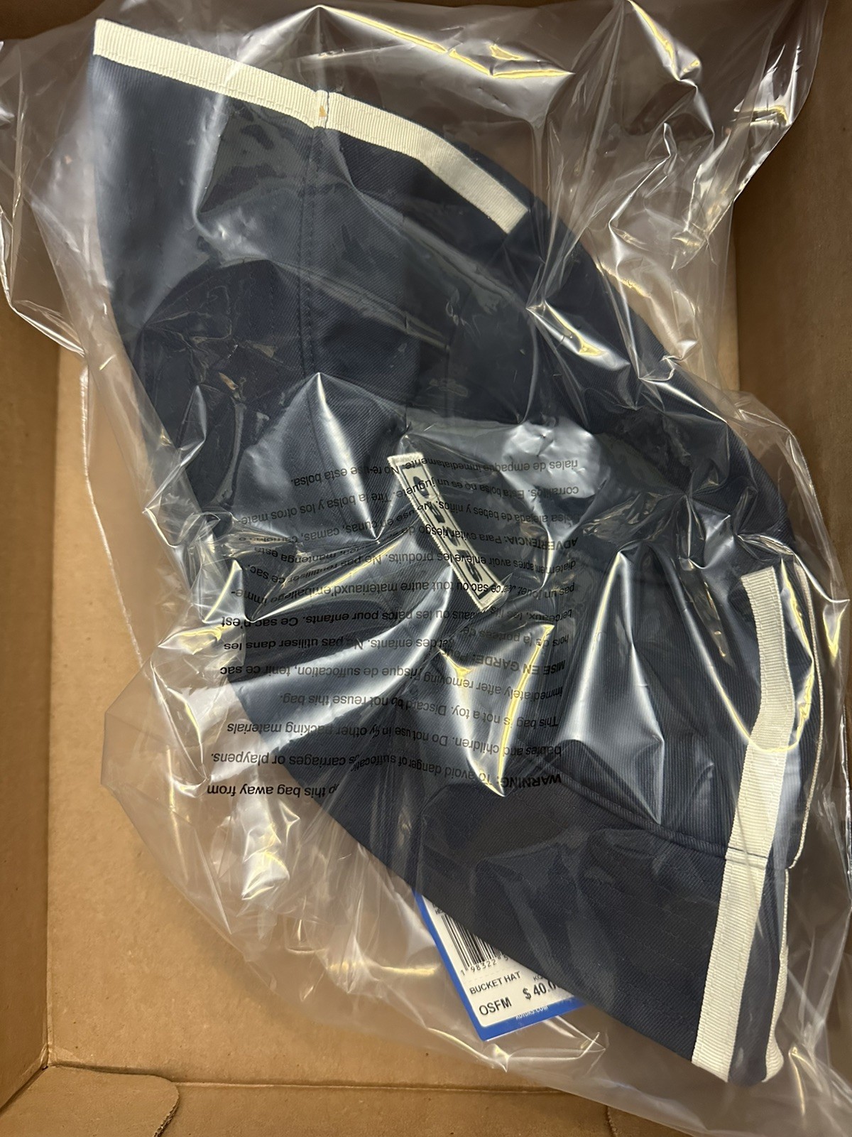 Oasis Live ‘25 x Adidas  Tour Bucket Hat Navy • Night Indigo • Size M/L OSFM NWT