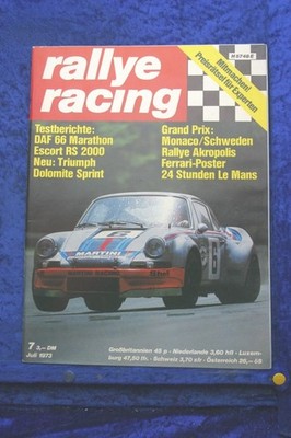 Rallye Racing 7/73 (B) Daf 66 Marathon Ford Escort RS 2000 Triumph Dolomite Spri
