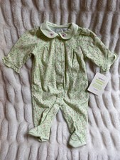 NWT Carter  s Baby Girl Vintage 3m Green Pink Floral Footed Outfit Sleeper NEW 