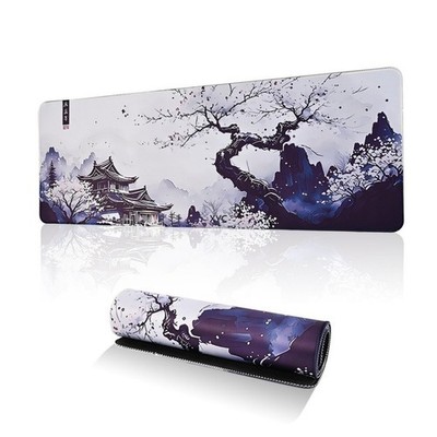 XXL Gaming Mauspad 800x300mm Weiß Schreibtischunterlage Gamer Mousepad