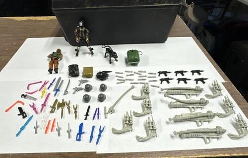 VHTF 1980s Accessories Weapons Lot Of 80+ Vintage OG G.I. Joe 3.75” + MEN & DOG