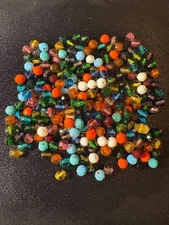 100gr Glass Beads -  (B1310) - bulk lot round 5mm