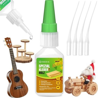 Holzkleber Extra Stark  30g Set mit Sekundenkleber Bastelkleber Holzreparatur