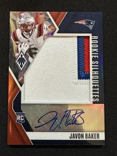 Javon Baker 2024 Panini Phoenix #RS-JBR Rookie Silhouettes Red /99 Patriots