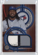 2025 Topps Tribute Single Player Dual Relics Blue /150 Vladimir Guerrero Jr 1i45