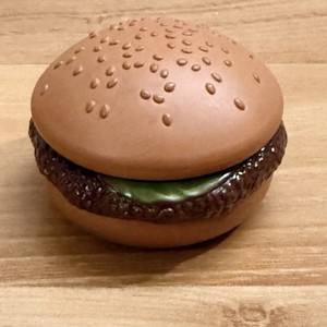 Vintage Avon Funburger Lip Gloss Burger Compact Case RARE