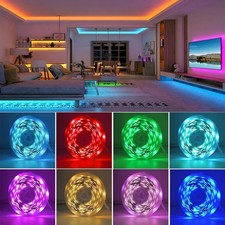 RGB LED Strip Lights 5M App Control Bluetooth Music Sync Room Bedroom Gaming