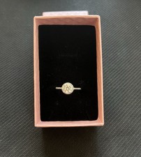 Moissanit Ring 1 Karat 925 Sterling Silber Verstellbar