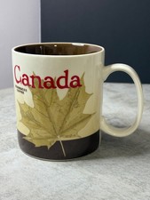 Starbucks Canada Global Icon Collector Series Ceramic Coffee Mug Cup 16 oz 2012
