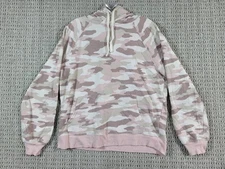 So Womens Pink Camo Pullover Hoodie Sweatshirt Sz Large