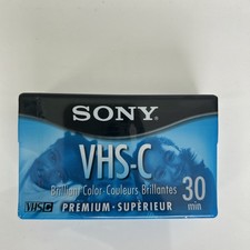 New Sony VHS-C 30 Min Premium TC-30VHGL Camcorder Tape